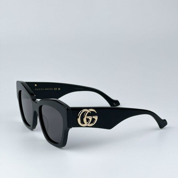Gucci GG1422S 001 BRAND NEW Sunglasses Black Grey Square Women main image 5